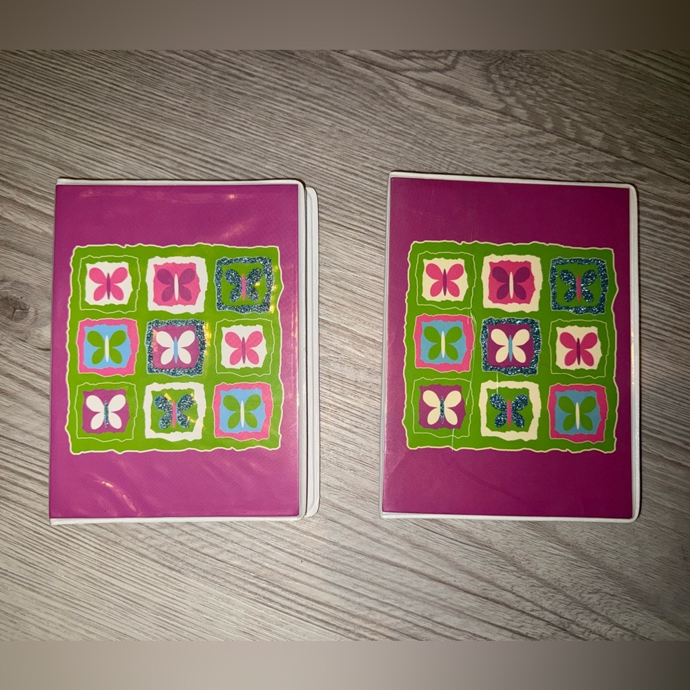 Butterfly Design Pink and Green Photo Albums